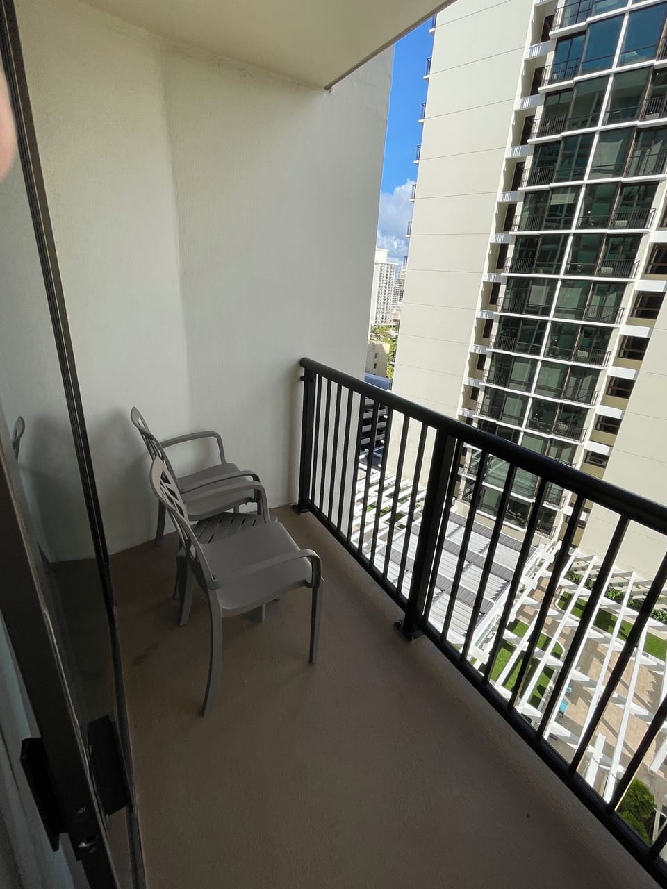 Balcony off living room
