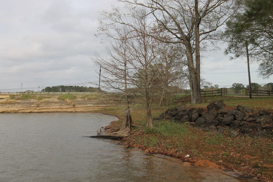 Six mile bayou by bridge. On the other side of the bridge is the boat launch. 