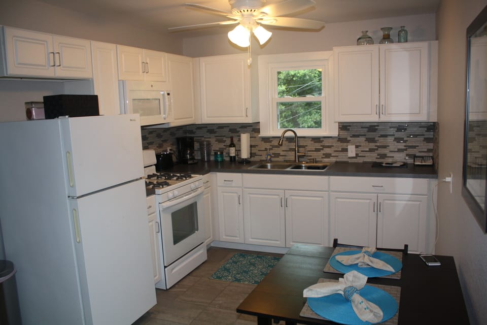 Fully stocked kitchen
