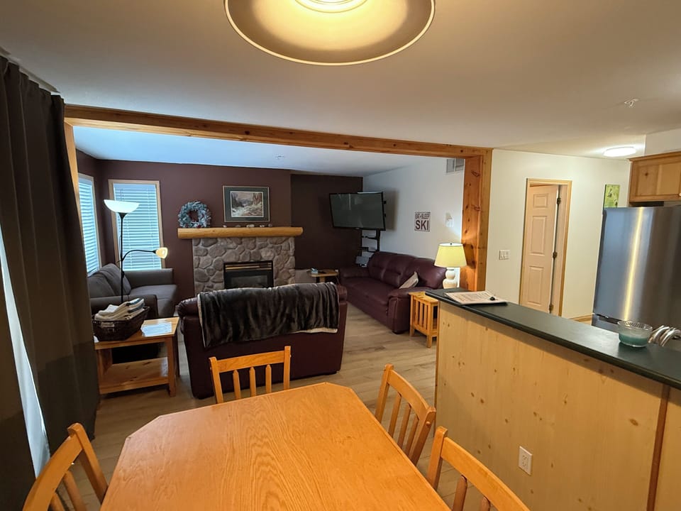 Dining area looking towards living area