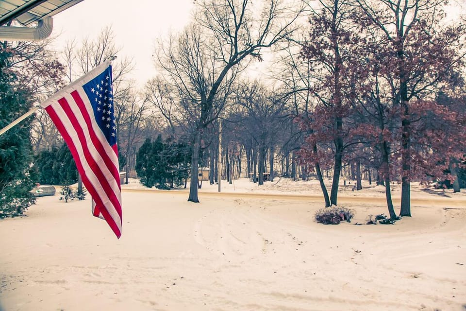 View from front patio looking onto additional property across the road.