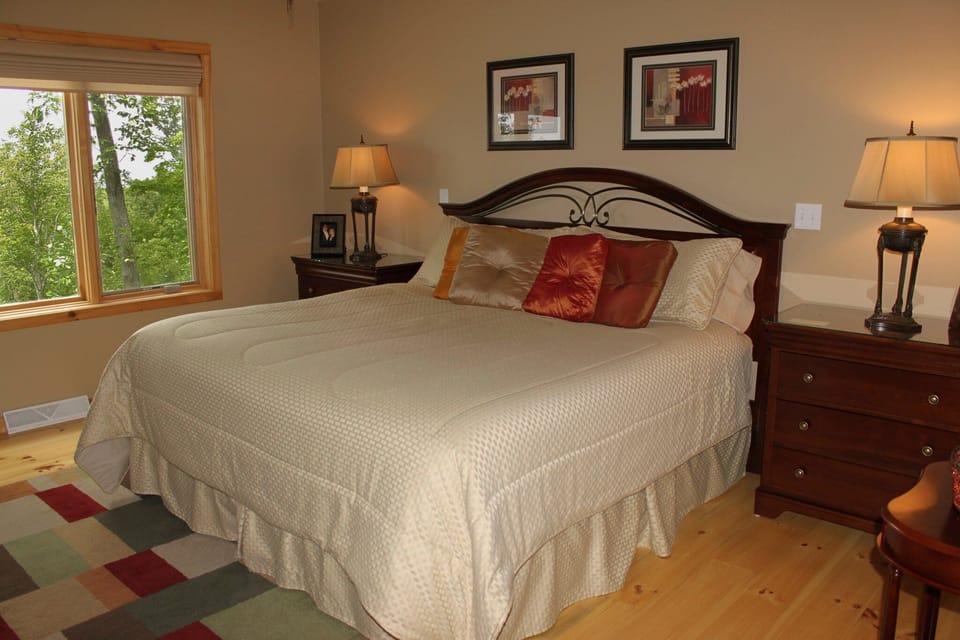 Master bedroom with king size bed