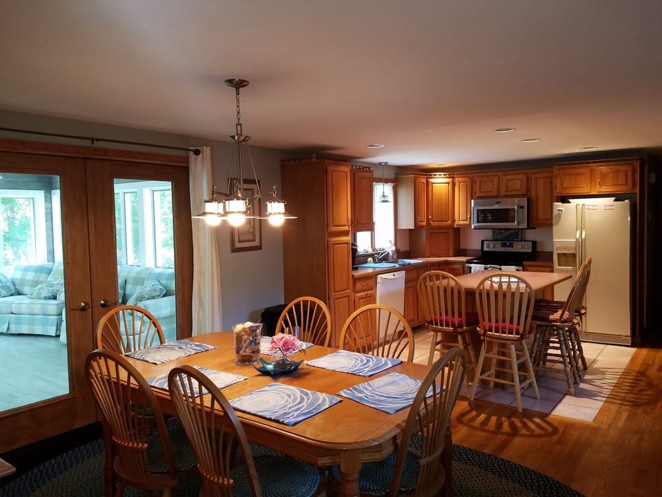 Inviting and spacious;  great place to entertain