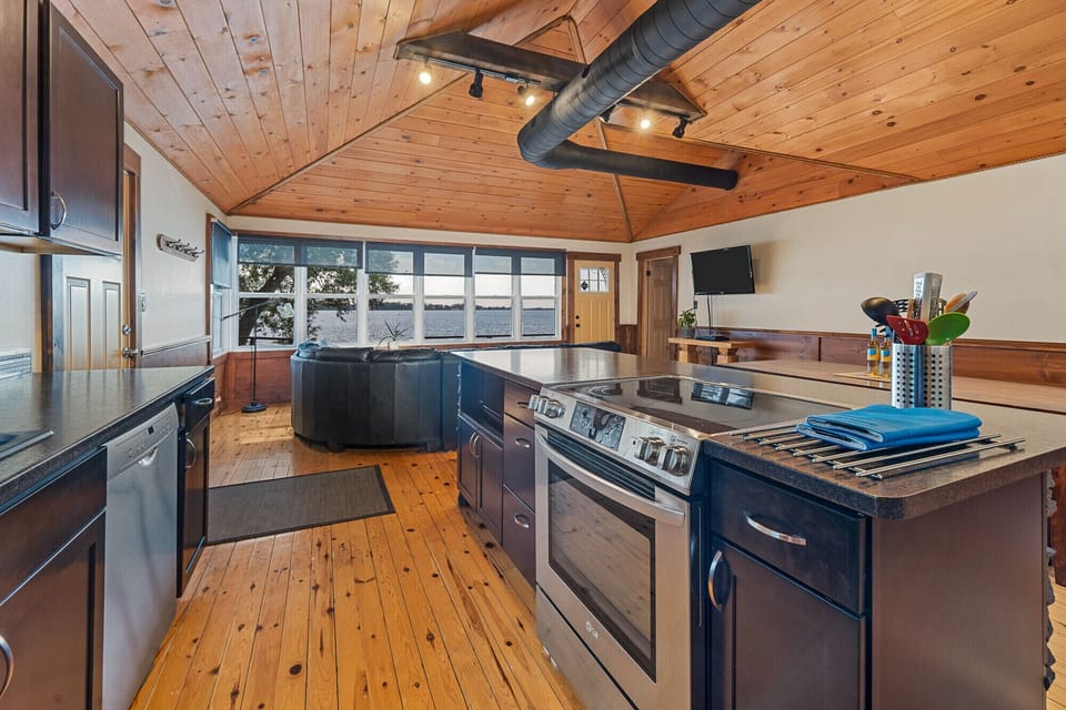 Lake view from the kitchen