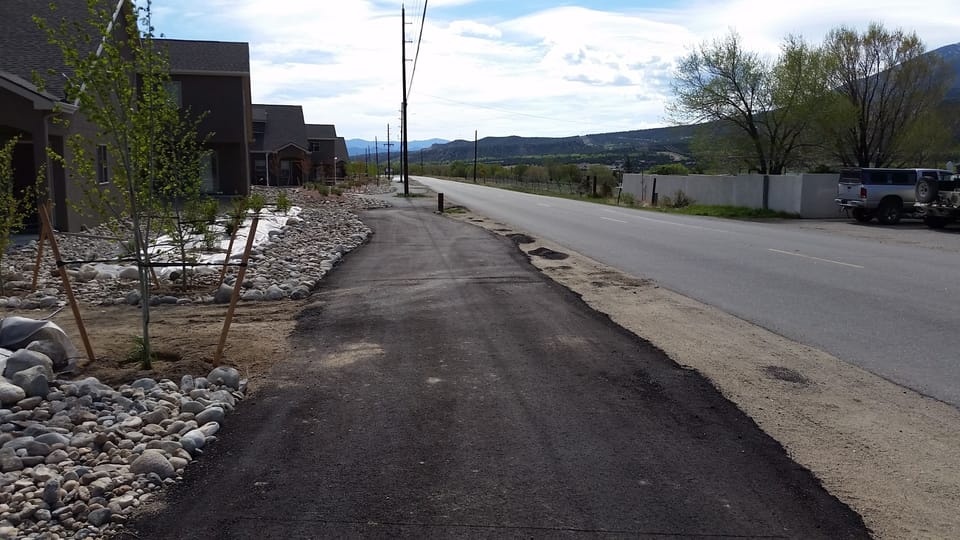 Bike path is just steps outside of the front door!