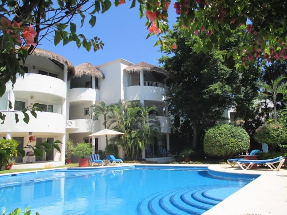 We love relaxing at our beautiful pool!