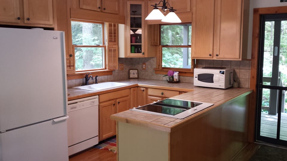 Fully equipped kitchen (large pantry opposite island not seen).
