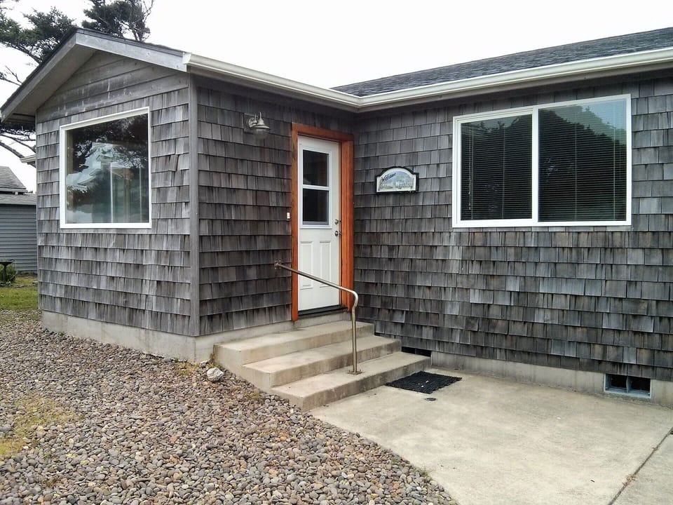 The Exterior front entrance.