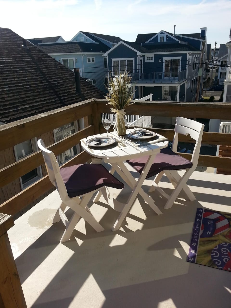 Deck off of Master Bedroom.