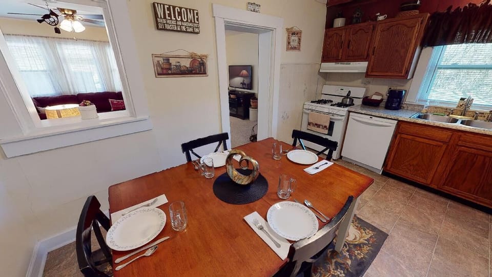 Kitchen. Equipped with all amenities necessary for a getaway. Just bring food.