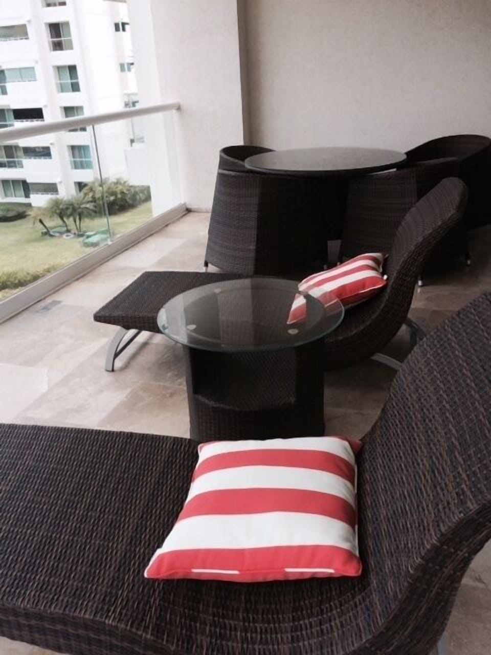 New Furniture on balcony ,table for four 