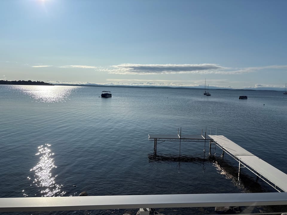 Lake view from lower seawall