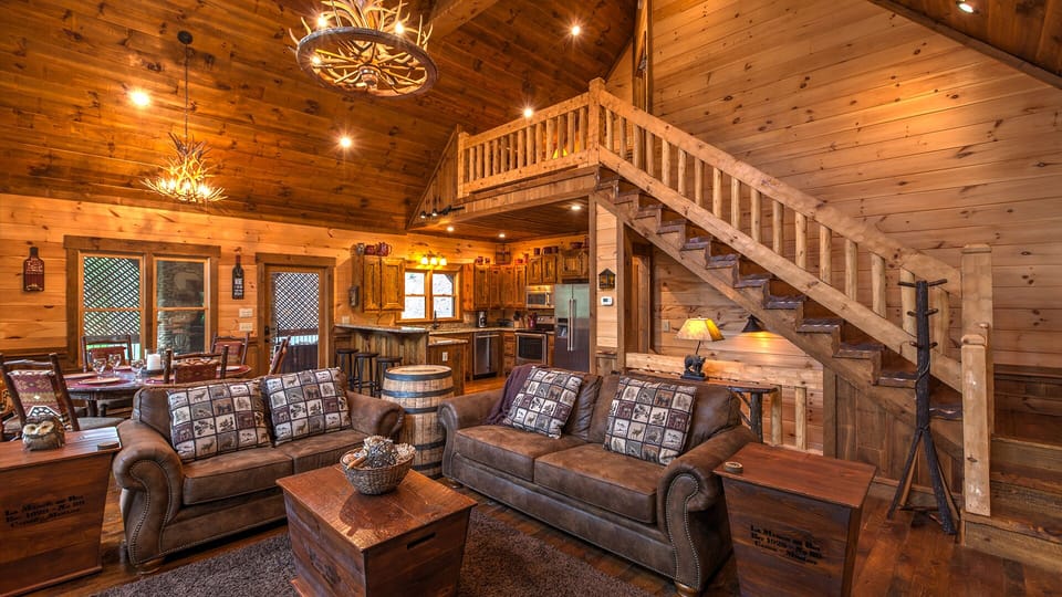 Elegant Rustic Decor and Open Floor Plan