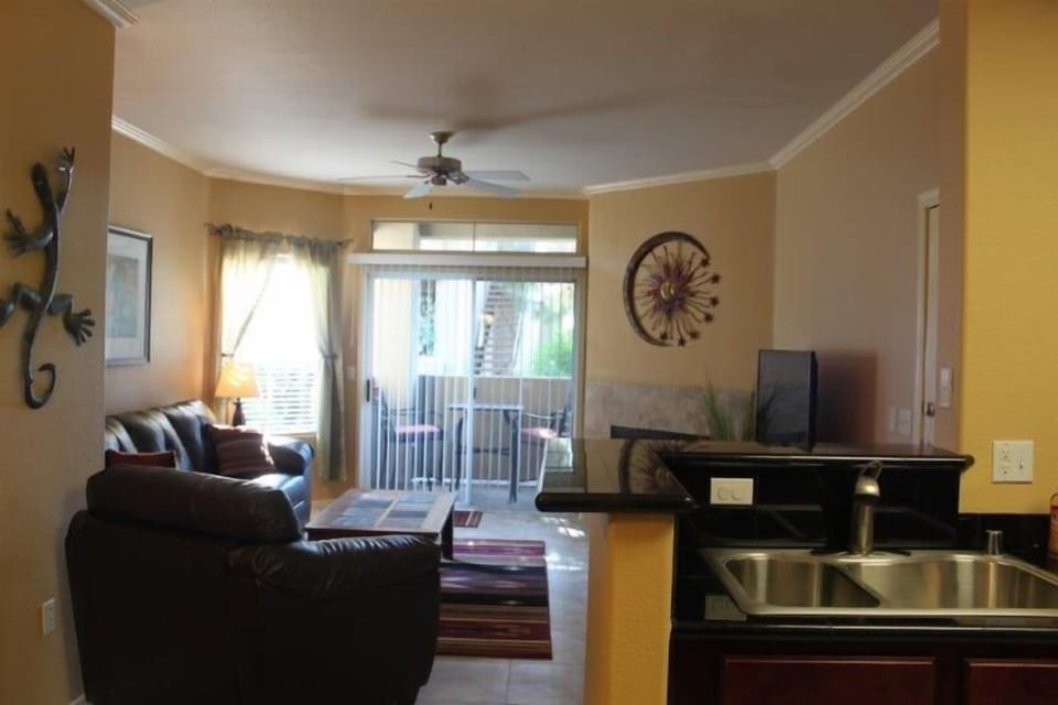 Spacious and bright living area.