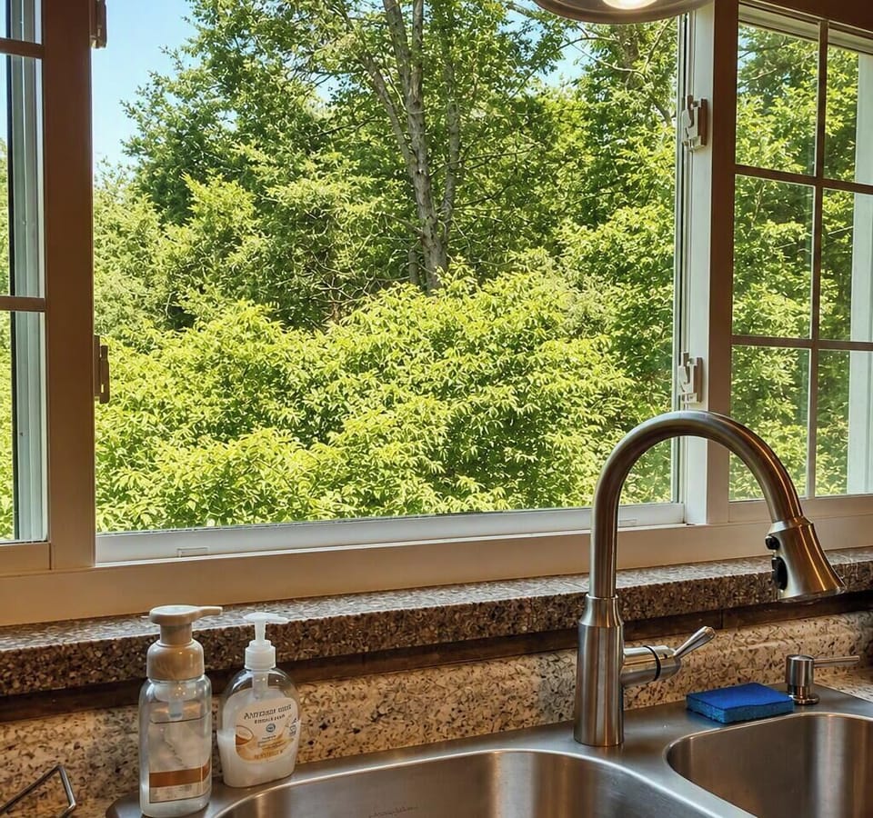 Kitchen double sink