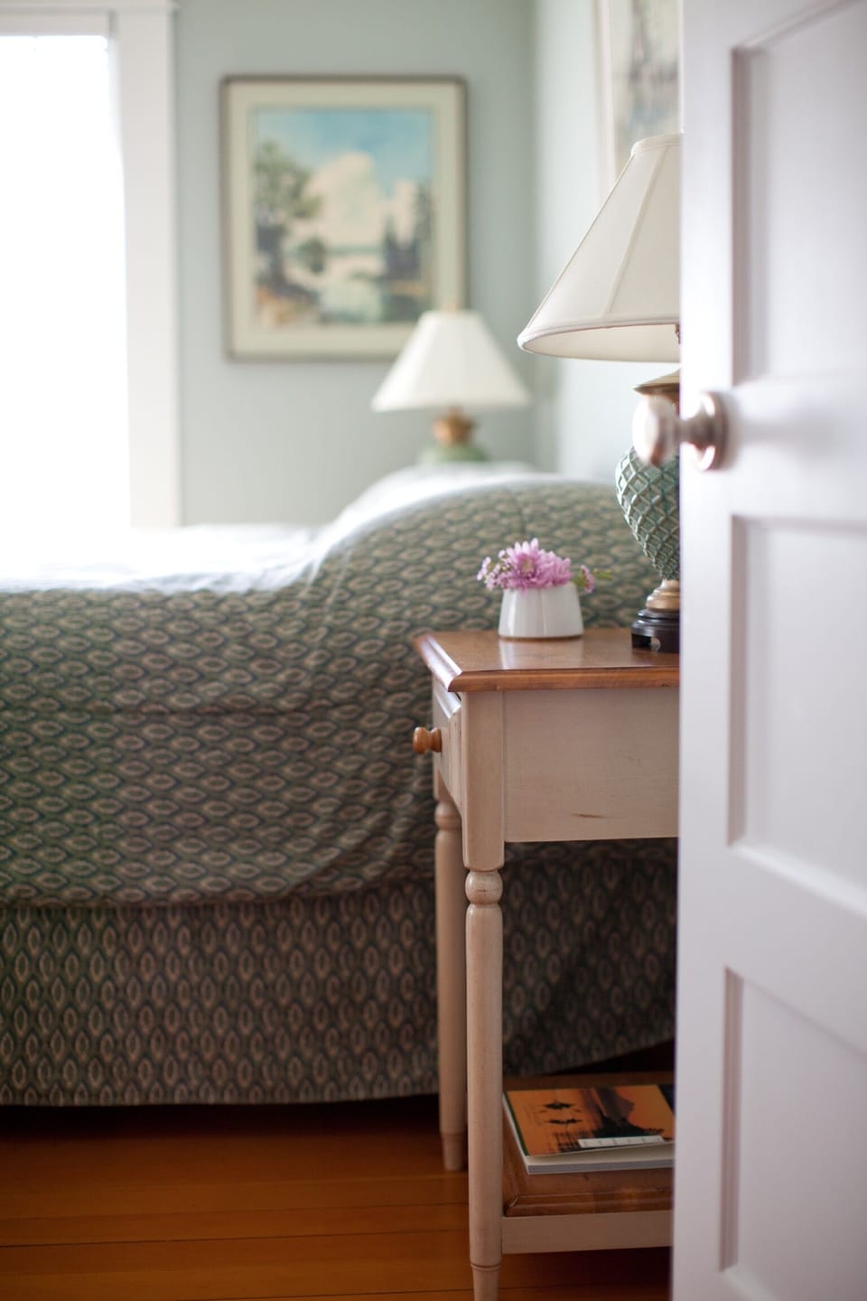 Main floor bedroom, king size bed.