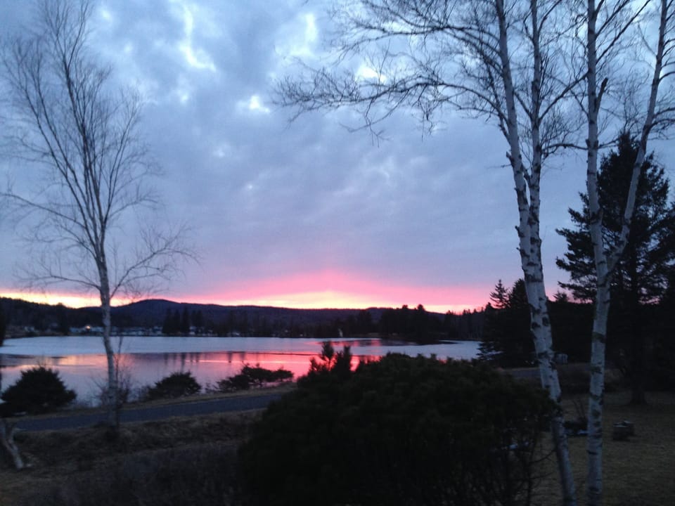 View from the backyard overlooking Joe's Pond - 1st Pond. 