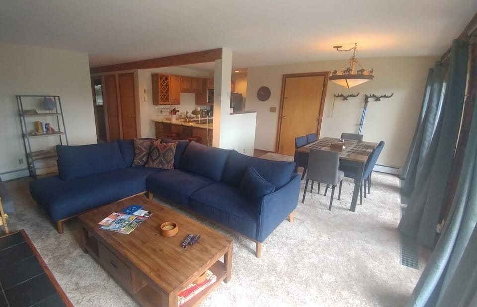 Living room, dining room and kitchen areas.  Quaint & comfy.  Yes?