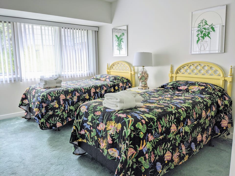 BR #3:  Two Twin Beds; Private Bath; Two large closets; golf course view