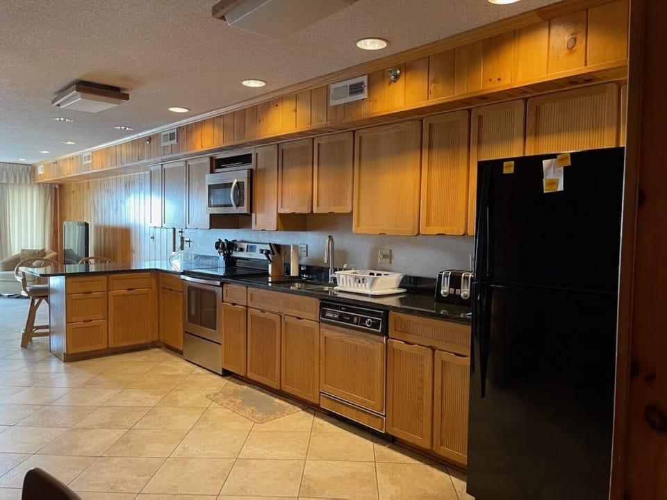 Open kitchen and living room
