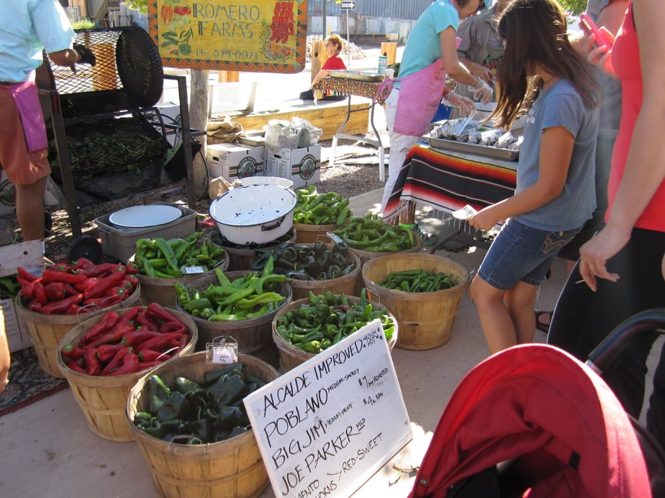 Roasting Chili at SF Farmers Market