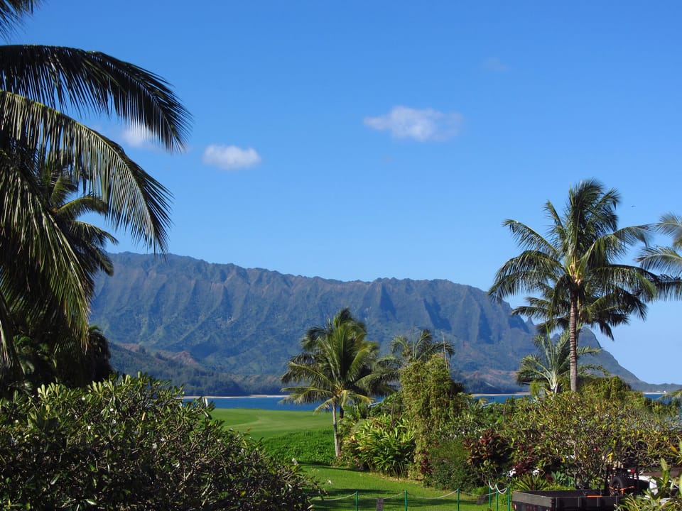View of Golf Course and Bali Hai from front of the house