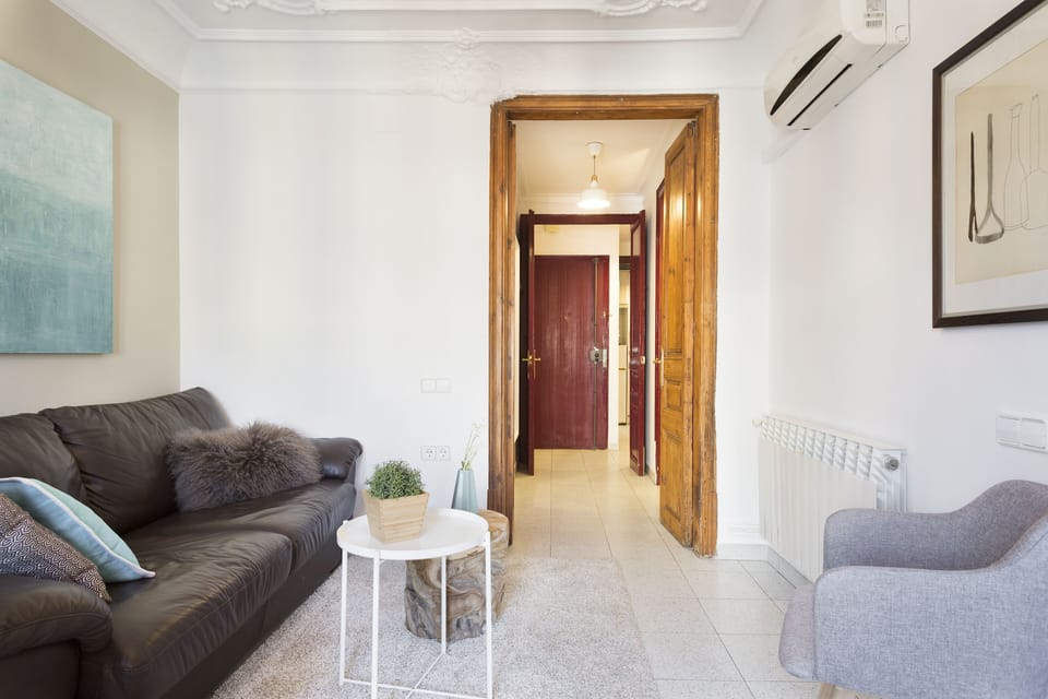 Living room and view of entryhall