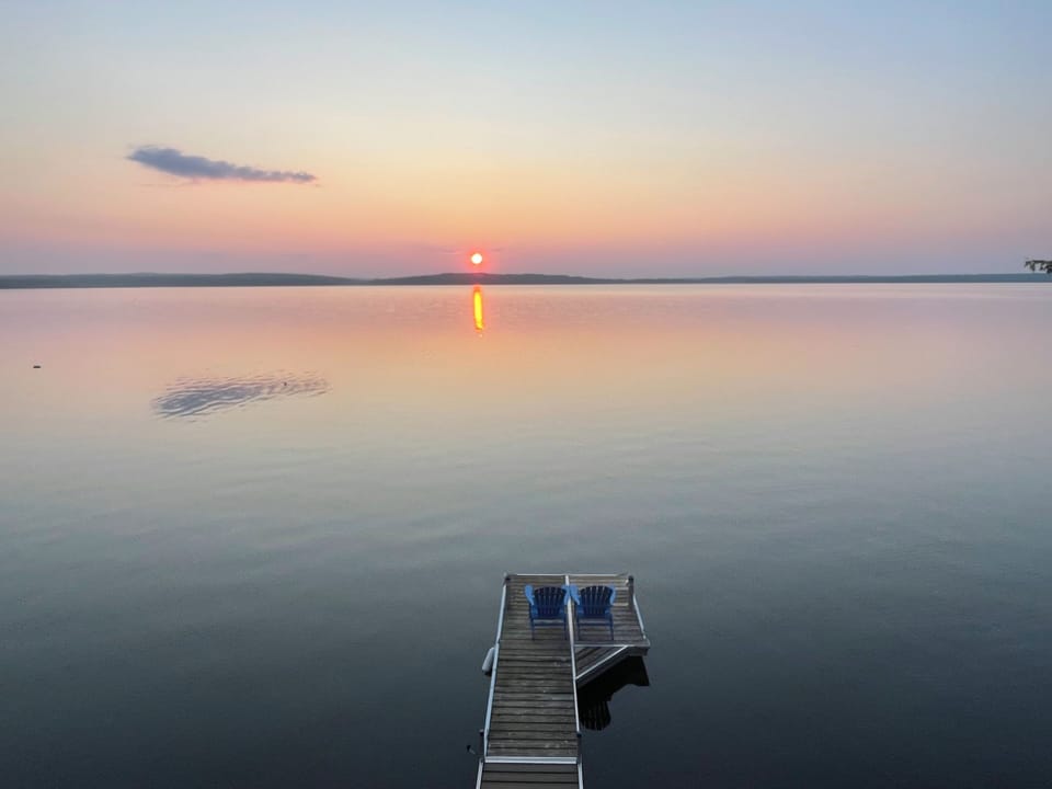 Sunrise from the deck 