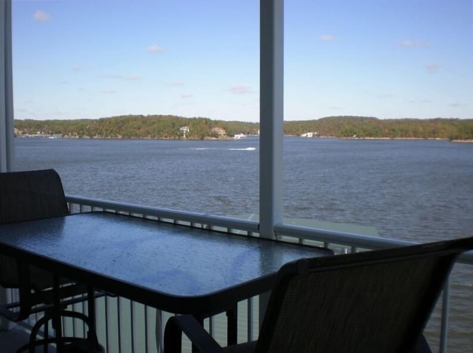 Enjoy the large Deck with seating for 10 overlooking the main channel.