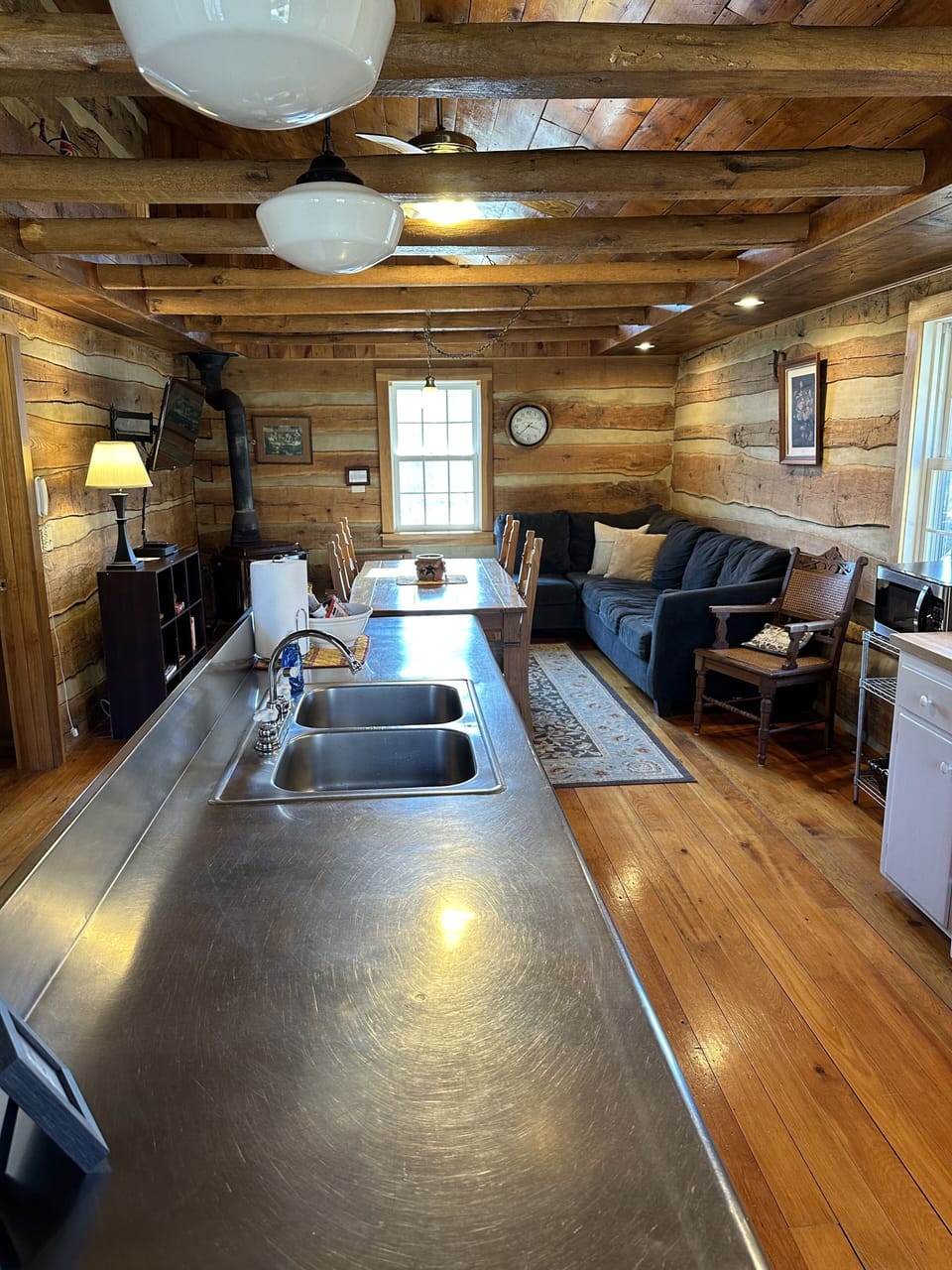 Main level kitchen living area