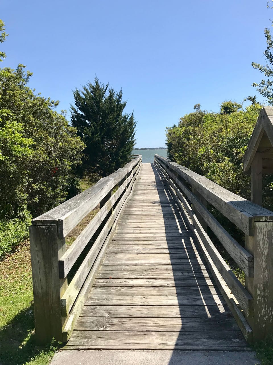 Boardwalk to public beach access