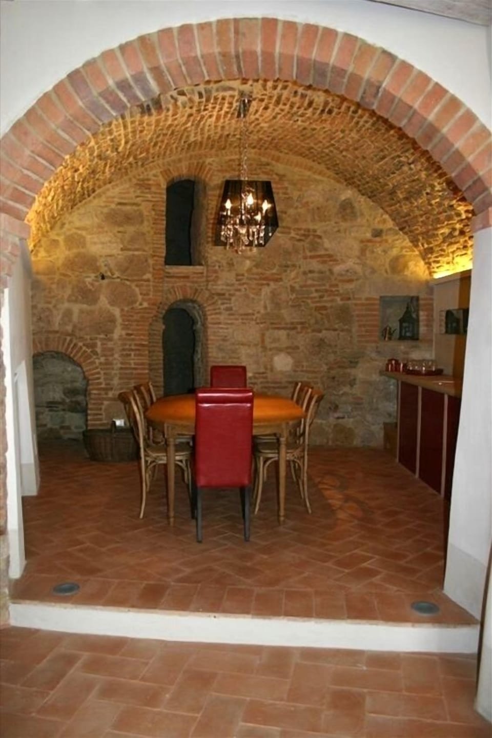 Dining area with kitchen