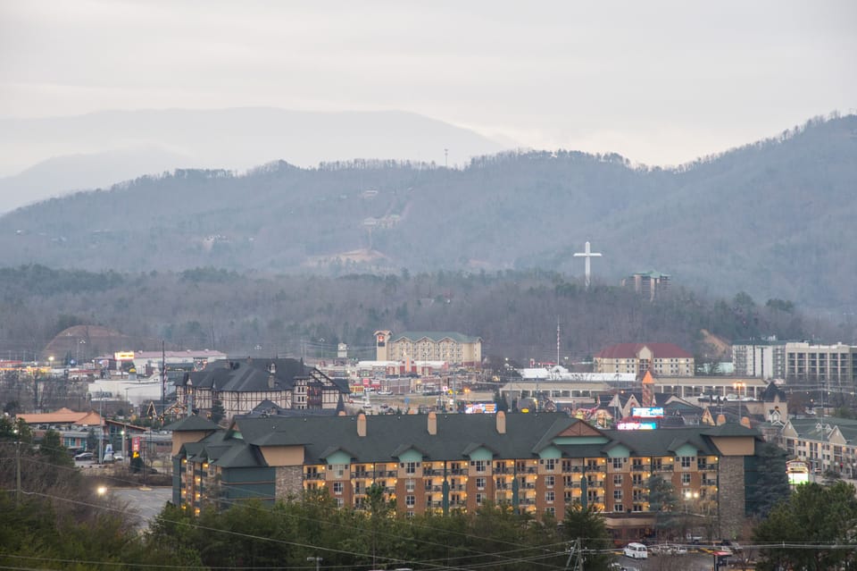 view of the large cross