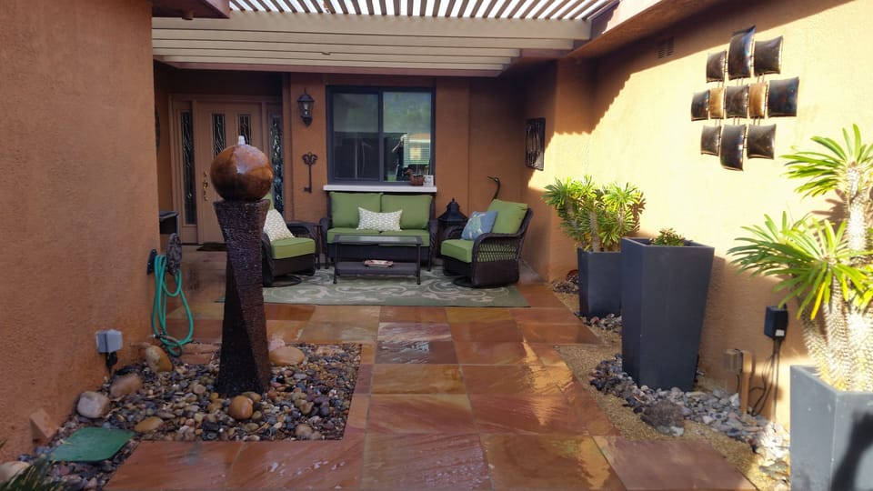Enter through the all new private court yard