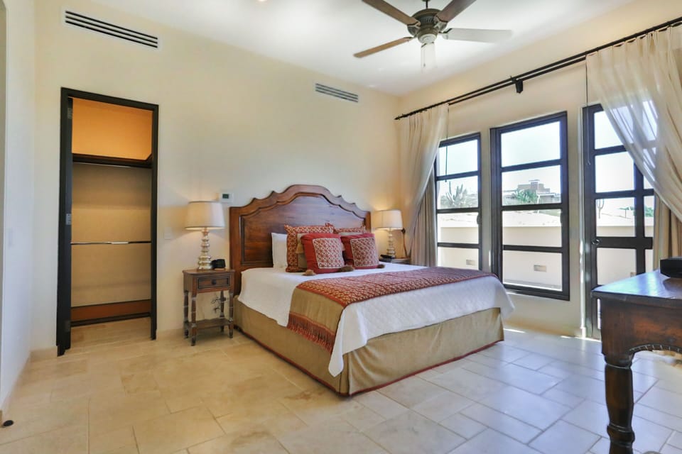 Junior Suite B with King Bed.  Door out to private side patio
