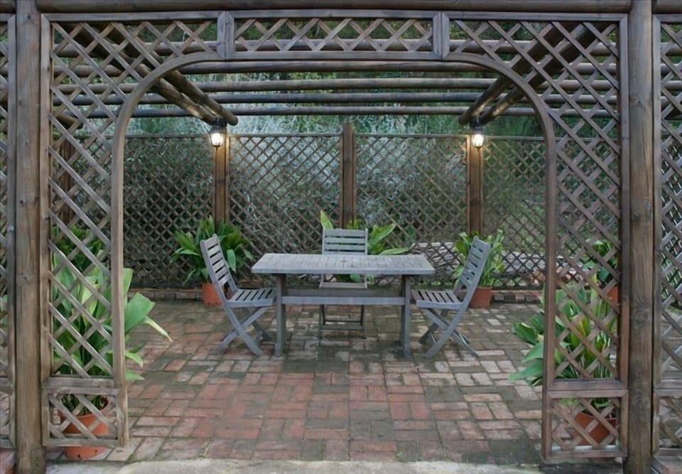Lath house at pool site