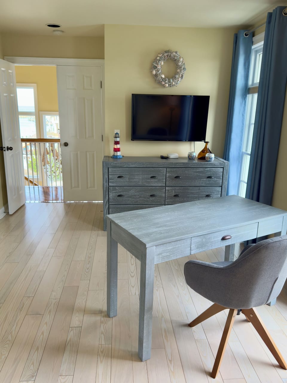 desk in case you need a work space