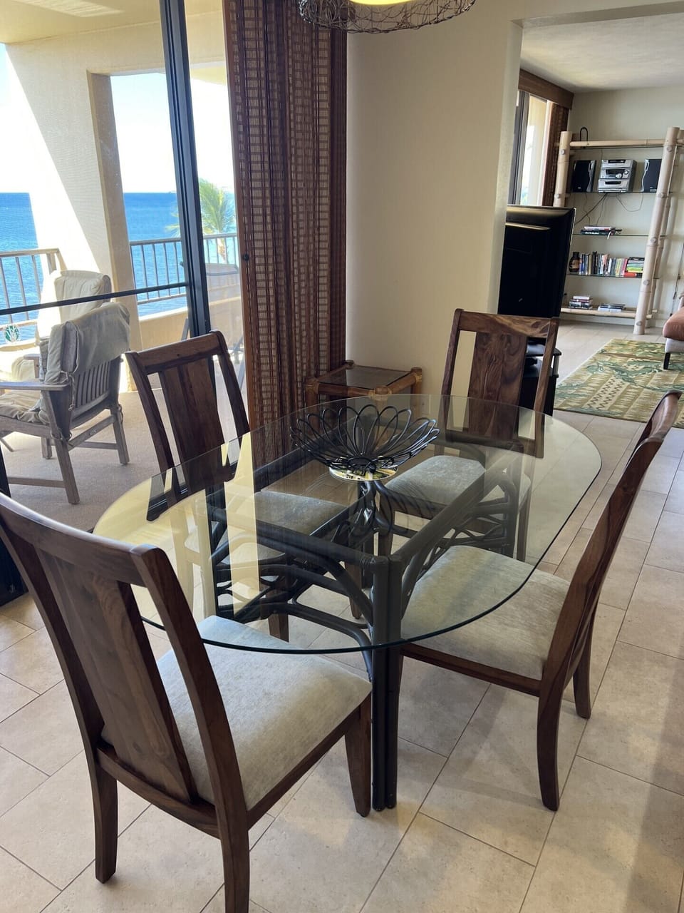 New dining chairs-old chairs photos also show location/other parts of the condo.