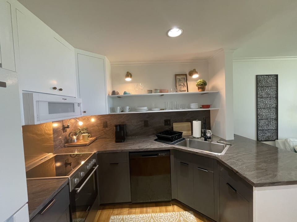 Newly renovated Full size frig microwave dishwasher 24-inch glasstop stove/oven