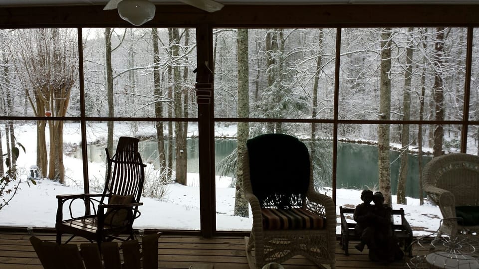 Cabin in winter
