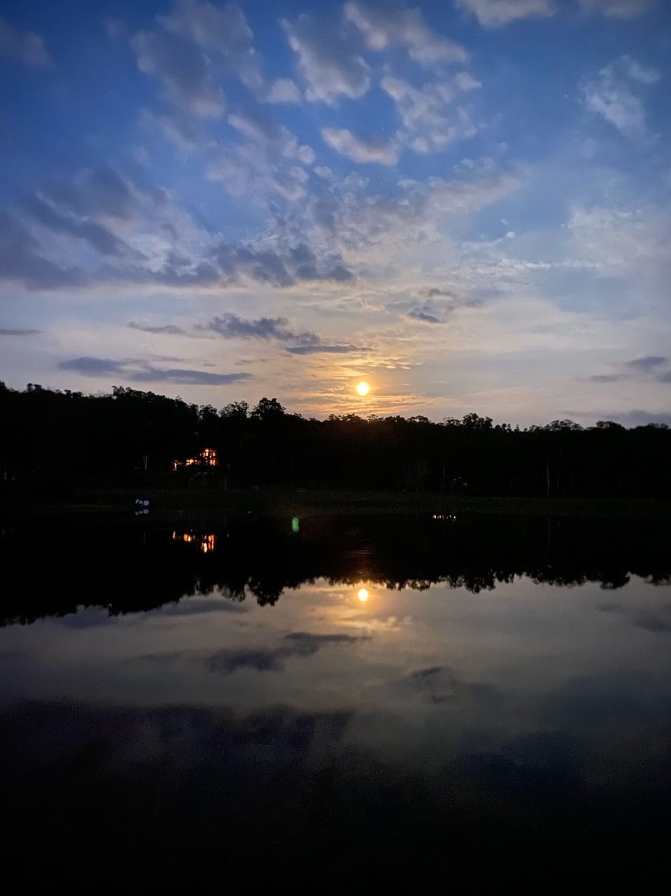 Lake Grendel at night