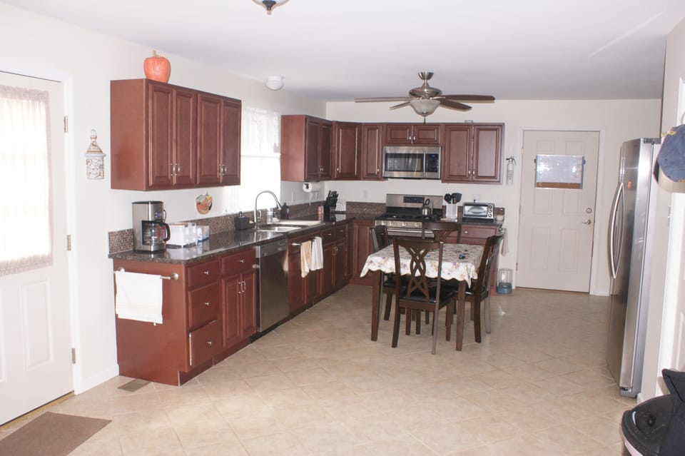Private entrance into the kitchen