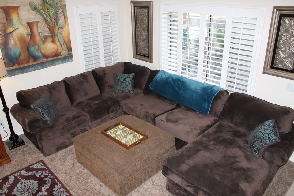 Spread out in the comfy Living room
