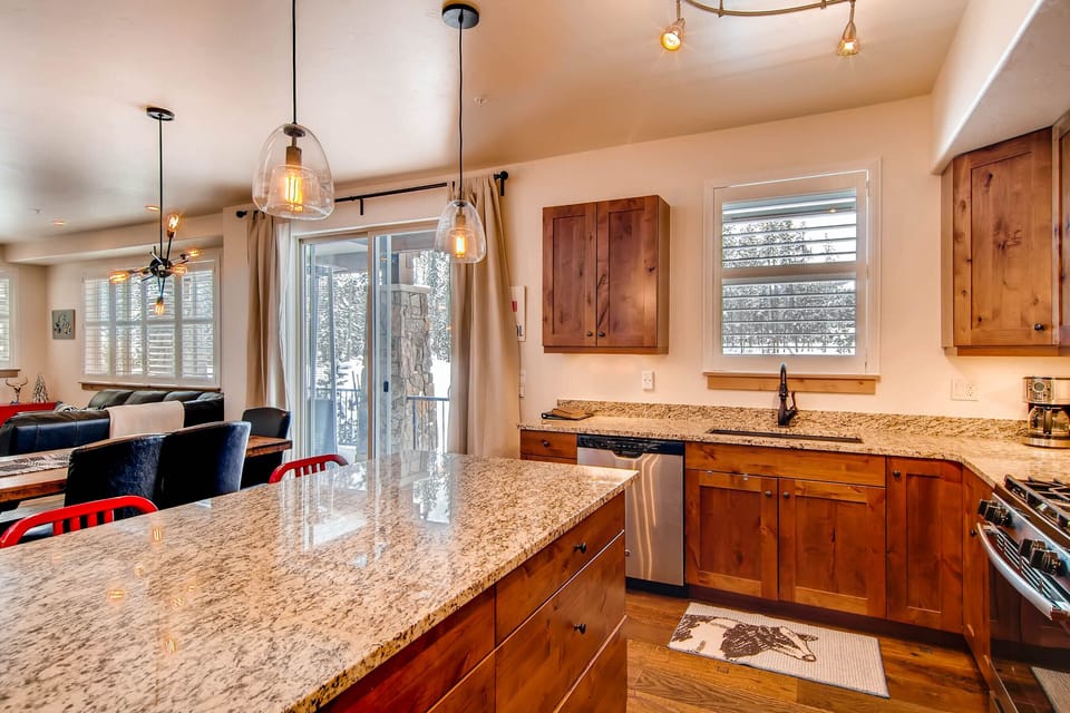 Kitchen and dining area