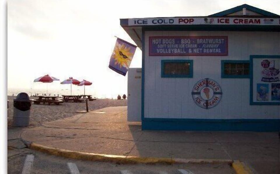 North Beach concession stand is conveniently located straight down Avery Street.
