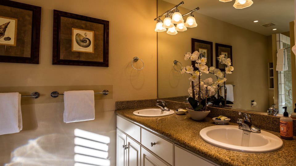 Upstairs Master Bath Vanity- Double sinks