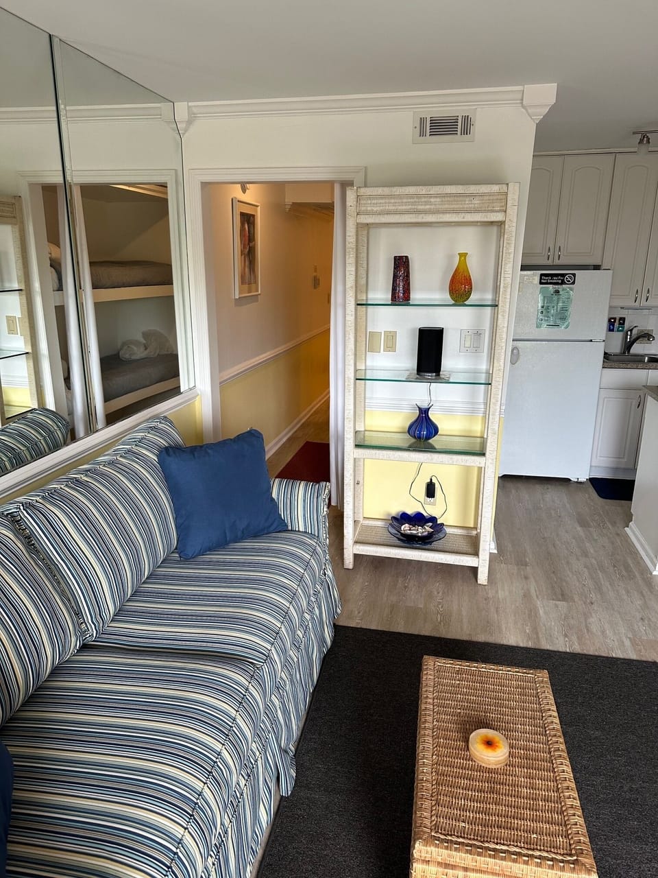 Hallway Entry into Living / Kitchen Areas..