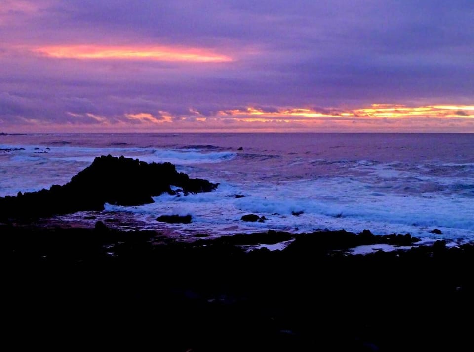 The ever-changing palette of  the ocean from our home
