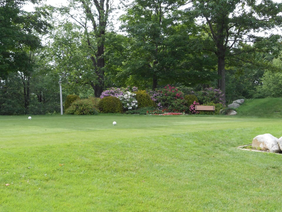 Golf course is just steps away from the front door!