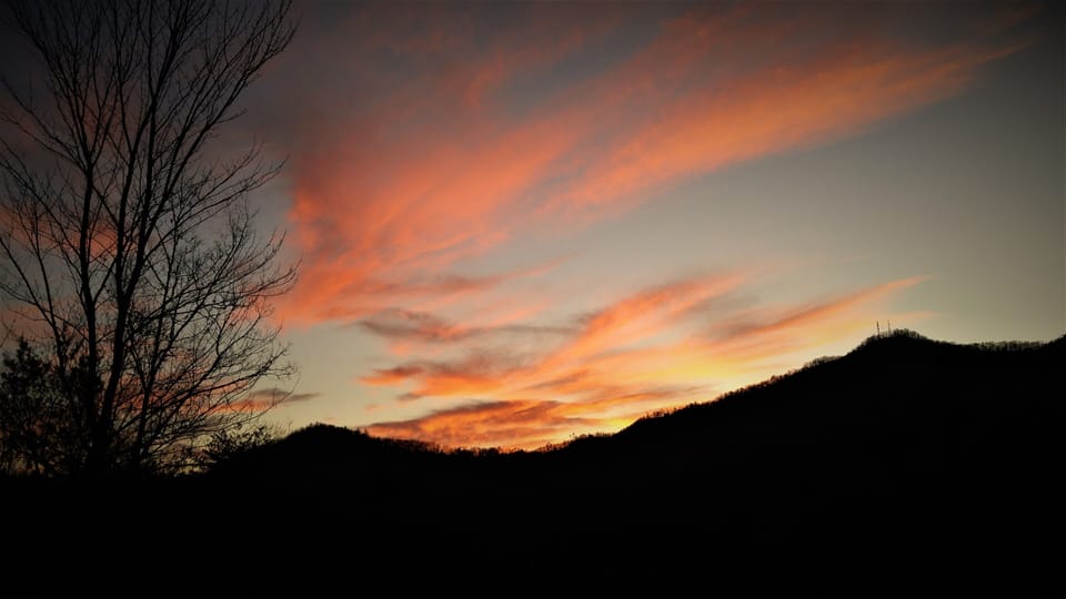 Sunset view from porch!